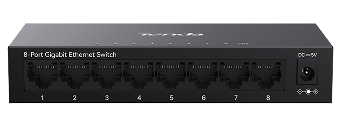 Коммутатор Tenda TEG1008M - черный (TEG1008M)
