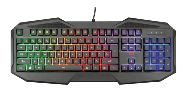 Клавиатура игровая Trust RU GXT830-RW AVONN GAMING KB черный (22511)