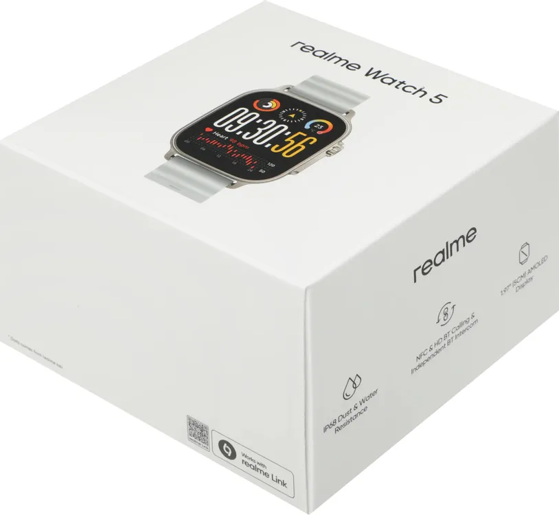Смарт часы REALME RMW2501 (REALME WATCH 5) серебристый (6941764468788)