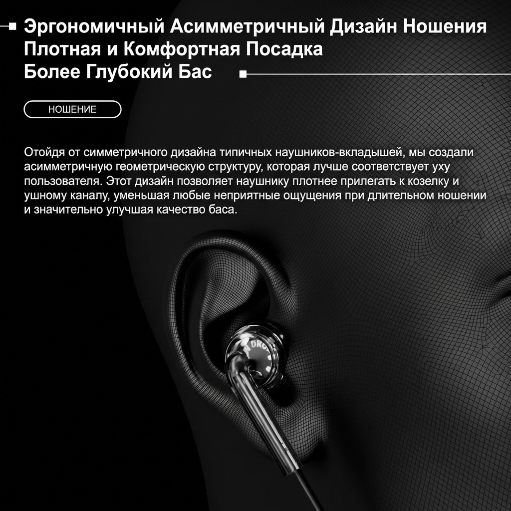Наушники Moondrop Nice Buds, Transparent Black (NICE BUDS)