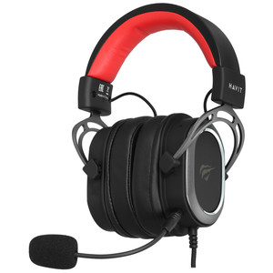 Наушники Havit проводные H2008d/ Black+ochre+red (203012003900017)