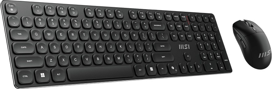 Комплект Клавиатура + Мышь MSI Forge K210 Wireless Combo, Черный (FORGE K210 W COMBO RU)