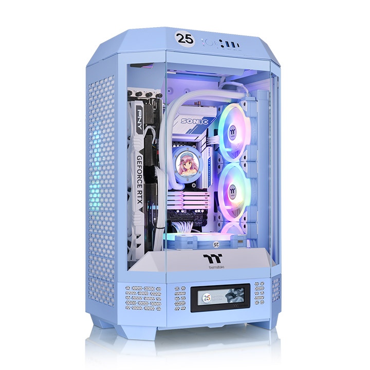 Компьютерный корпус Thermaltake The Tower 300 - Hydrangea Blue (CA-1Y4-00SFWN-00)