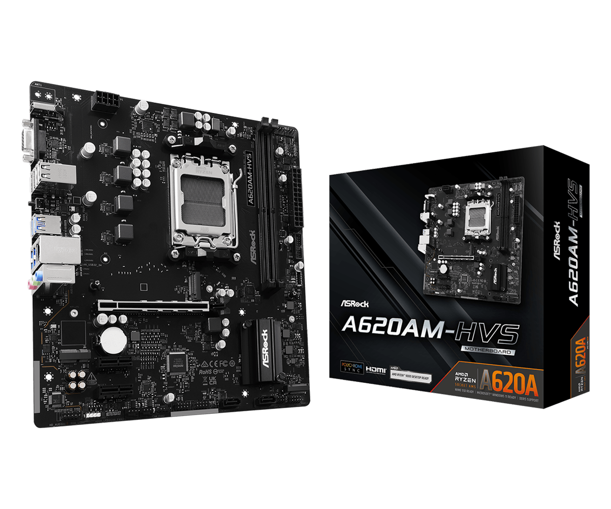 Материнская плата ASRock A620AM-HVS (A620AM-HVS)