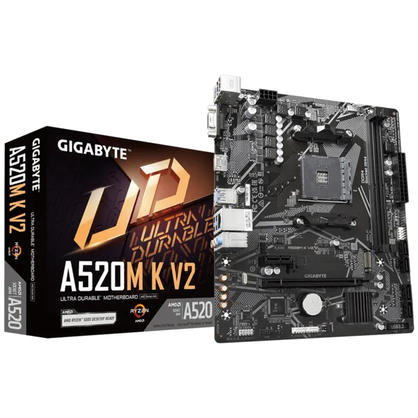 Материнская плата Gigabyte A520M K V2 (A520M K V2 1.0/A520M K V2 1.1)