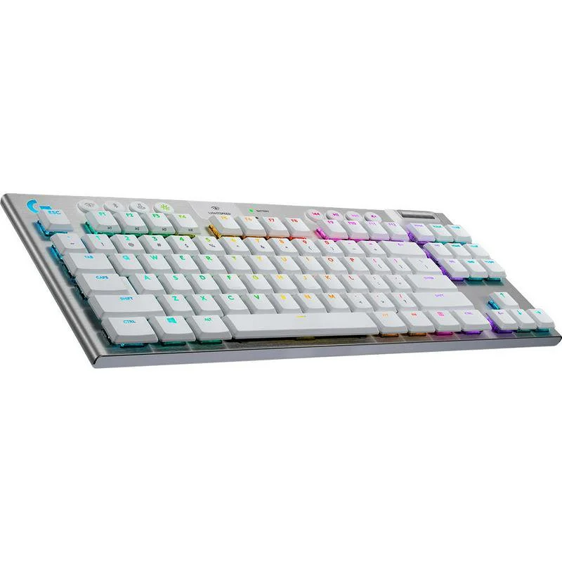 Клавиатура беспроводная LOGITECH G915 TKL (GL Tactile Brown), белый (920-010117)