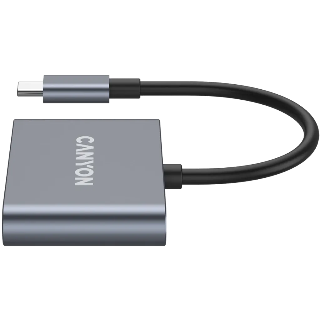 USB-хаб Canyon DS-3 3in1 USB-C Dark Grey (CNS-TDS3)