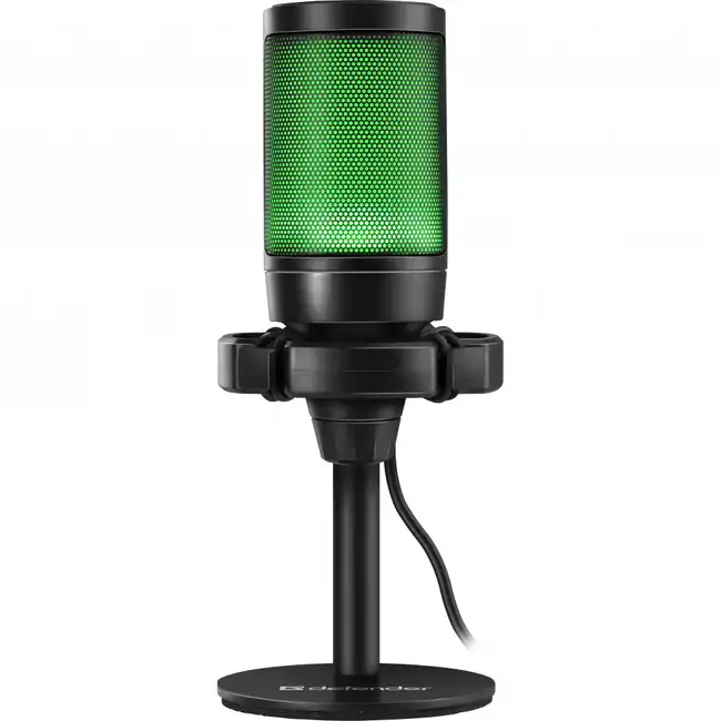 Игровой стрим микрофон Defender Impulse GMC 600 USB, RGB (64660)
