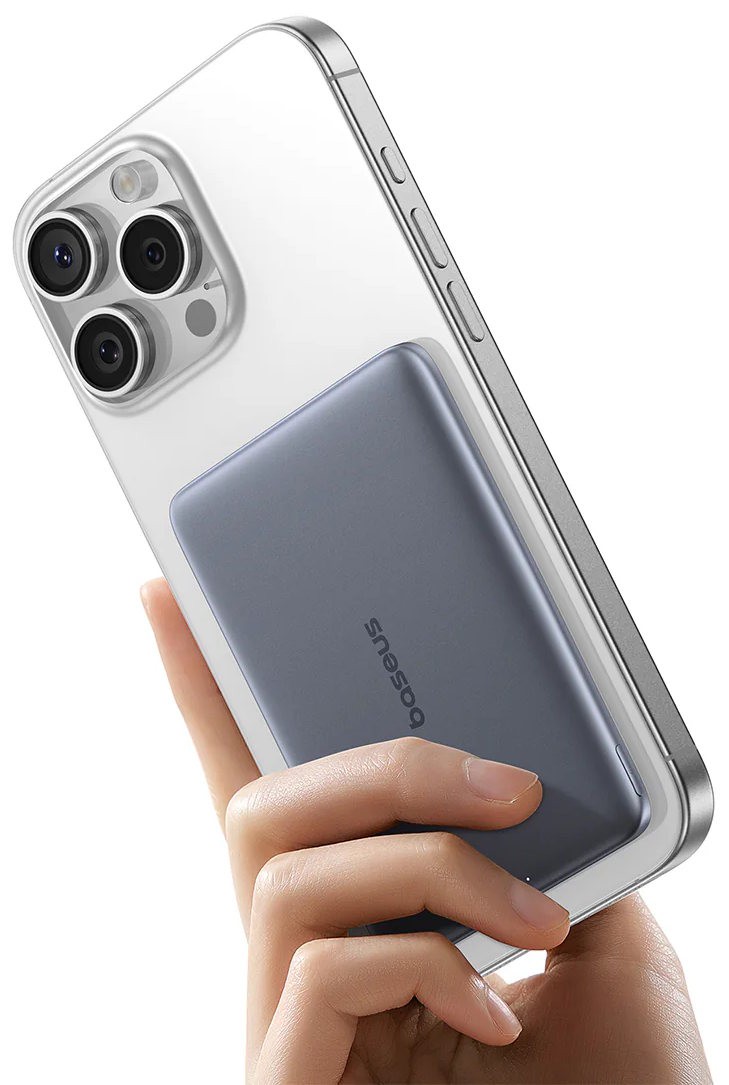 Портативный внешний аккумулятор Baseus PicoGo AM41 Ultra-Slim, 5000mAh 20W - Titanium (P1007680C853-00)