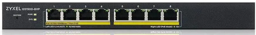 Коммутатор Zyxel GS1900-8HP (GS1900-8HP-EU0103F)