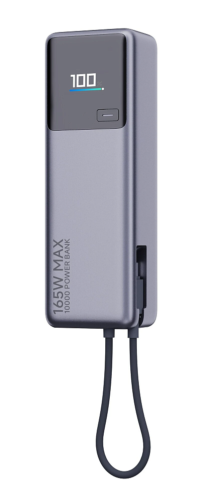 Power bank Xiaomi MDY-09-EN, 10000 mAh, 165W, USB Type-C, Gray (BHR9361GL)