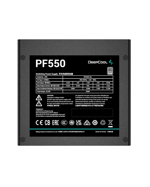 Блок питания DeepCool PF550 ATX 550W (R-PF550D-HA0B-EU/R-PF550D-HA0B-WDEU)