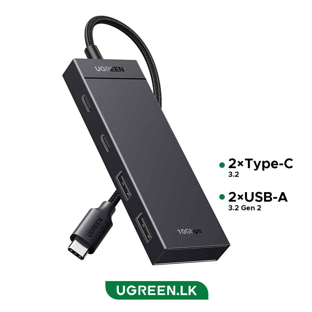 USB-хаб Ugreen CM806 Black (35583)