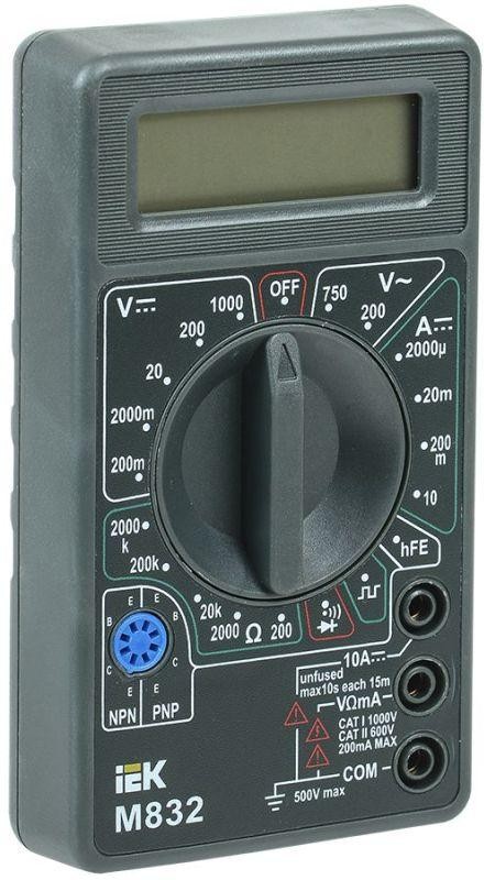 Мультиметр цифровой UNIVERSAL M832 IEK (TMD-2S-832)