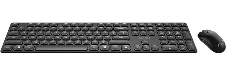 Комплект Клавиатура + Мышь MSI Forge K210 Wireless Combo, Черный (FORGE K210 W COMBO RU)