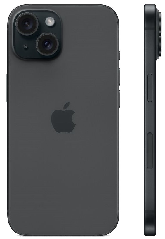 Смартфон Iphone 15 256GB Black (MTP63HX/A)