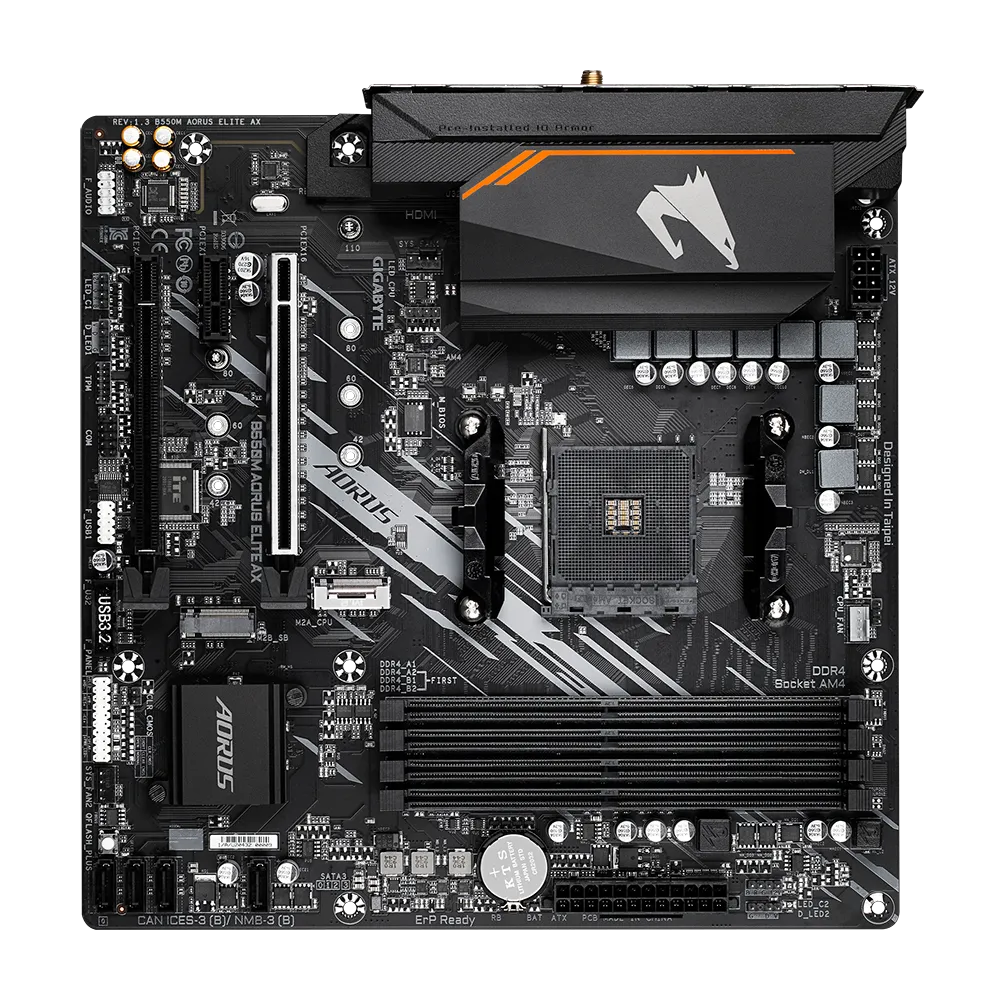 Материнская плата Gigabyte B550M Aorus Elite AX  (B550M AORUS ELITE AX)