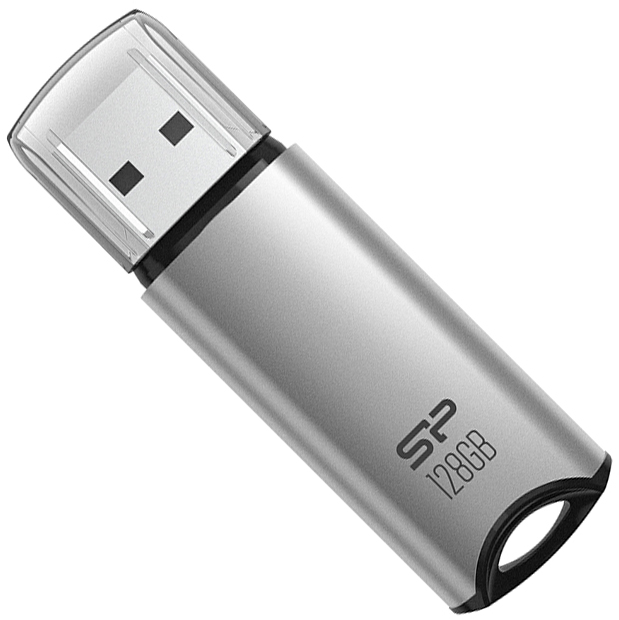 Флэш-накопитель Silicon Power Marvel M02 64GB, Silver (SP064GBUF3M02V1S)