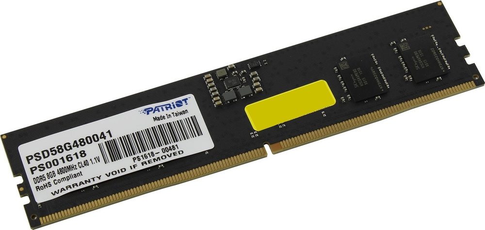 Оперативная память Patriot 8 Гб DDR5 4800 (PSD58G480041)