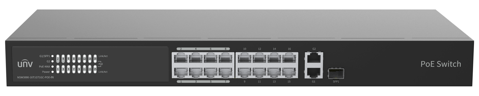 Коммутатор Uniview NSW3000-16T1GT1GC-POE-IN (NSW3000-16T1GT1GC-POE-IN)