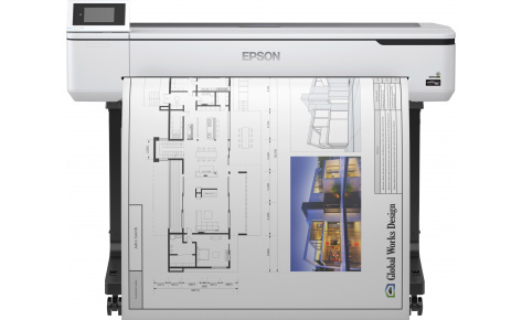 Плоттер Epson SureColor SC-T5100 C11CF12301A0, печать A0+ (2400x1200 dpi), USB 3.0, Gigabit ethernet interface, Wi-Fi (C11CF12301A0)