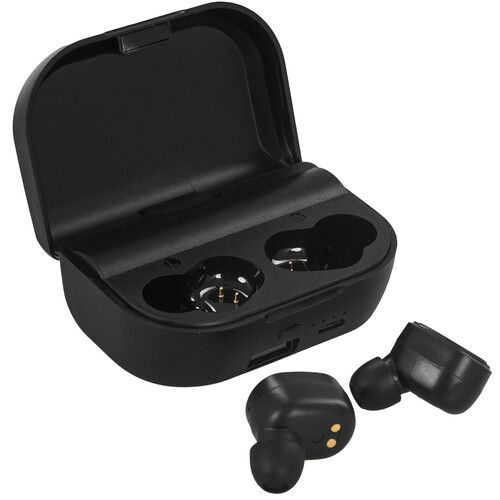 Наушники-вкладыши беспроводные Defender Twins 639 черный (63639)