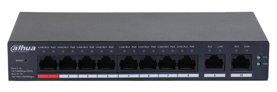 Коммутатор Dahua CS4010-8ET2GT-110 (DH-CS4010-8ET2GT-110)