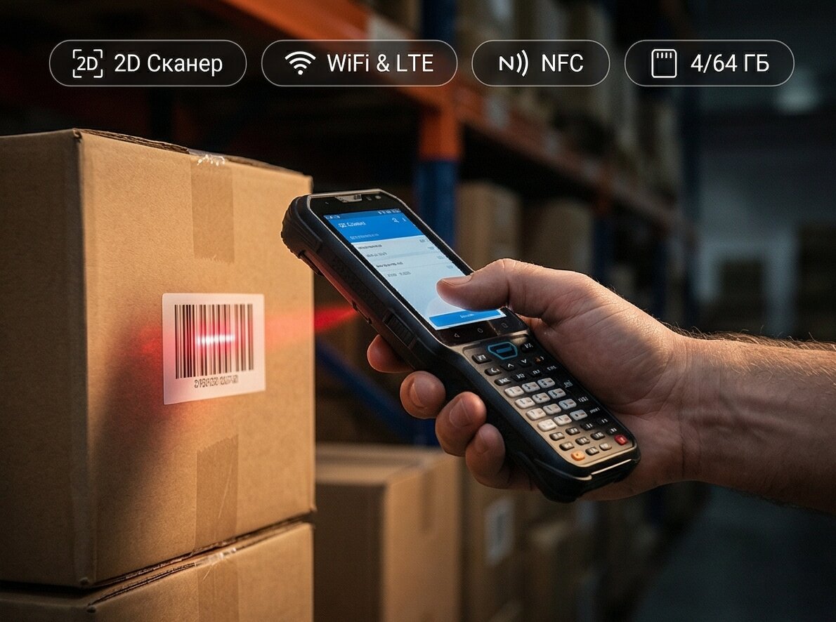 Терминал сбора данных D70 2D LR (EX30) (D70G4648513RCN)