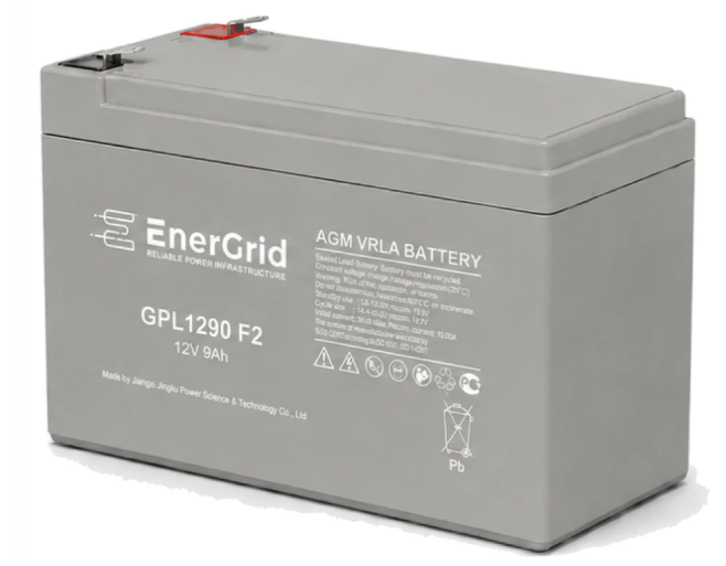 Аккумулятор EnerGrid GPL1290 F2, 12В 9Ач (EnerGrid GPL1290 F2)