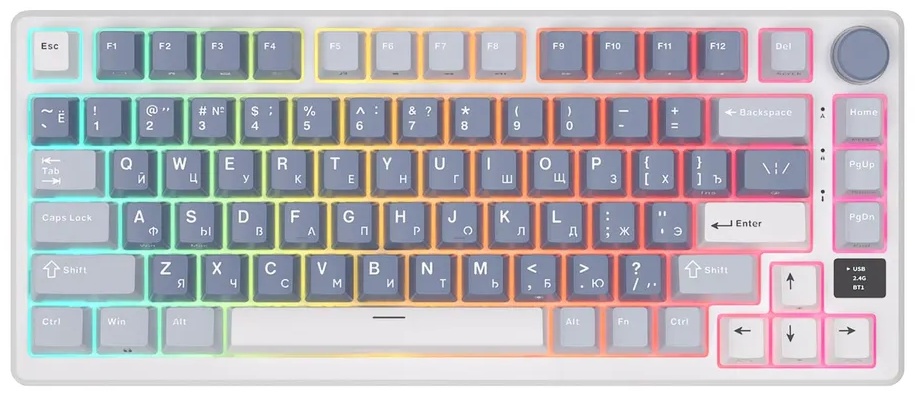 Клавиатура Royal Kludge RKM75, K Sliver switch, Ocean Blue (RKM75-Ocean Blue-S)