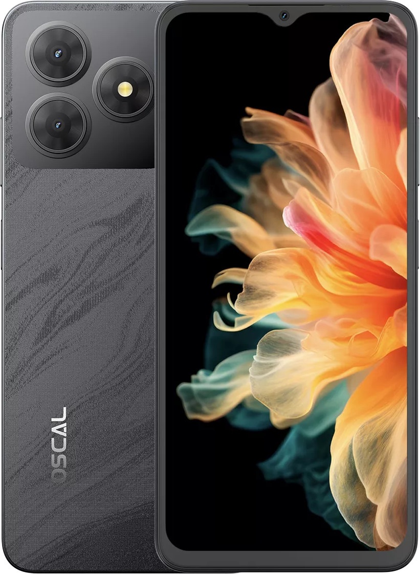 Смартфон Oscal Flat 2 - Phantom Black (FLAT 2 BLACK 6/256GB)