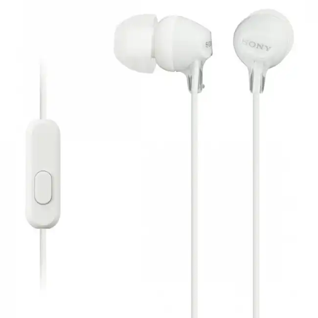 Гарнитура Sony MDR-EX14AP, 1.2m, White (MDR-EX14APW)