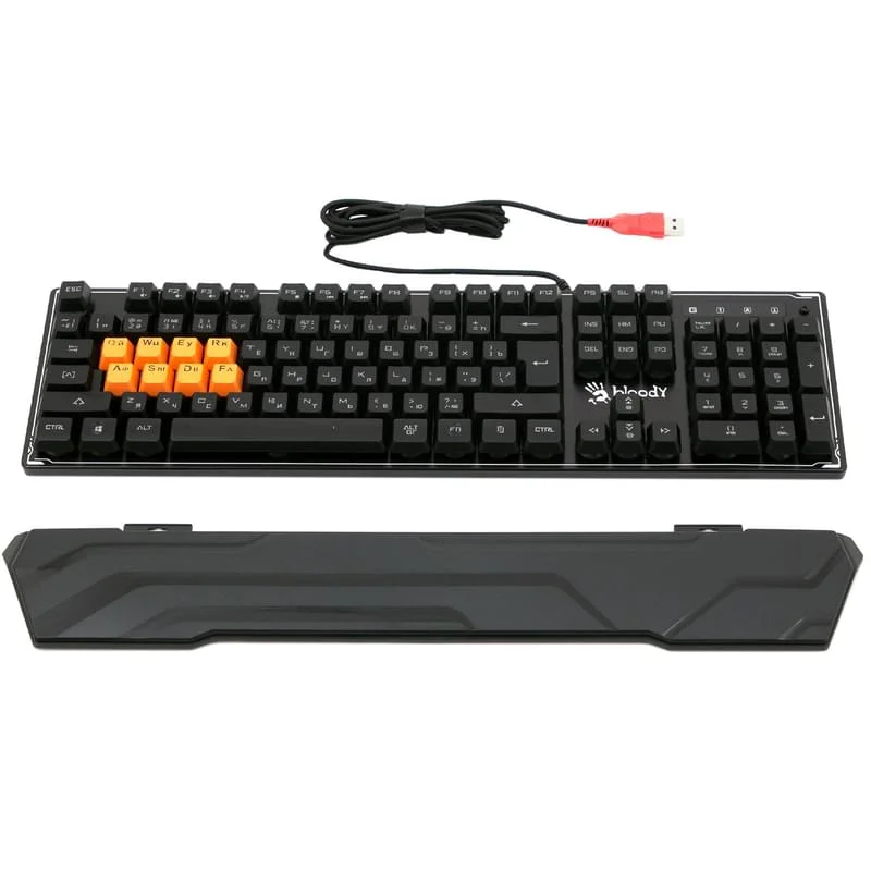 Клавиатура A4Tech Bloody B3370R, Black, Multimedia,Gaming,RGB-Backlight USB (B3370R (BLACK))