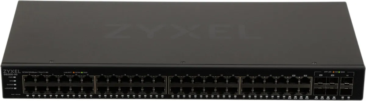 Коммутатор Zyxel NebulaFlex Pro GS2220-50 (GS2220-50-EU0101F) Коммутатор Zyxel NebulaFlex Pro GS2220-50 (GS2220-50-EU0101F)