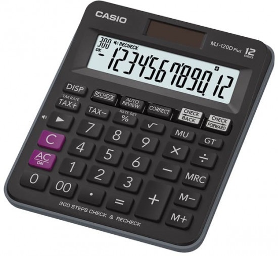 Калькулятор настольный CASIO MJ-120DPLUS-W-EP (MJ-120DPLUS-W-EP)