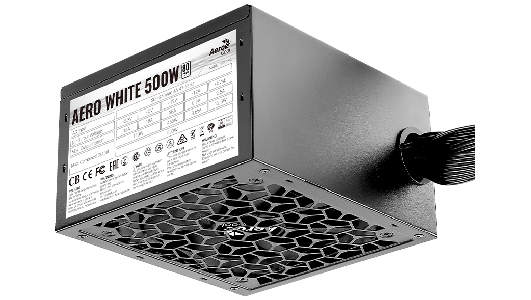 Блок питания AeroCool Aero White ATX 500W  (500W AEROCOOL AERO WHITE)
