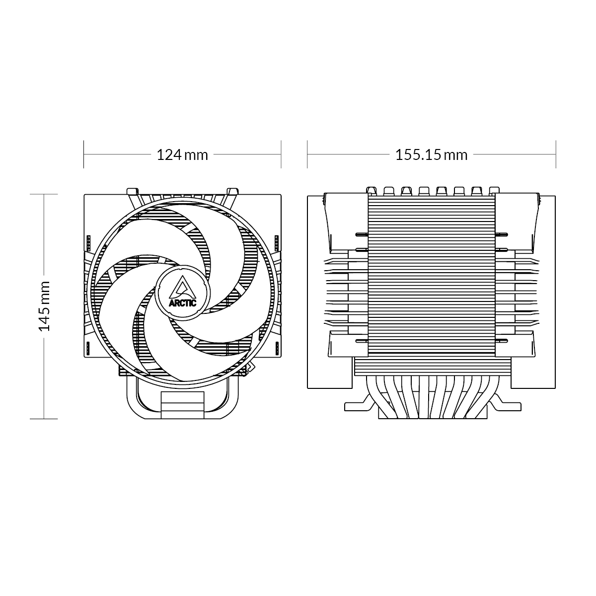 Кулер для процессора ARCTIC Freezer 4U-M Rev. 2 (ACFRE00133B)