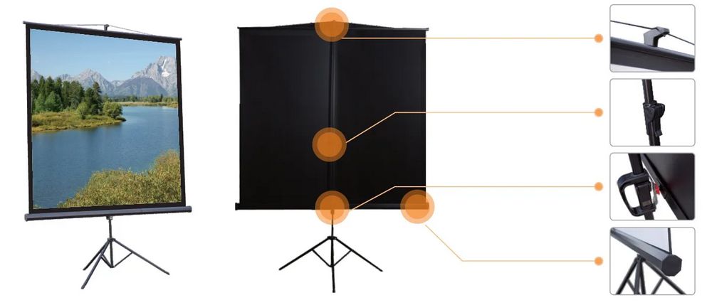 Экран на треноге Mr.Pixel ECO 70" X 70" (MAGNASDB96V2)