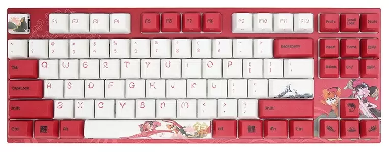 Клавиатура Varmilo Koi, VEA87, Cherry MX Brown - Red (386377)