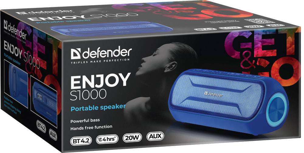 Компактная акустика Defender Enjoy S1000 Синий (65687)