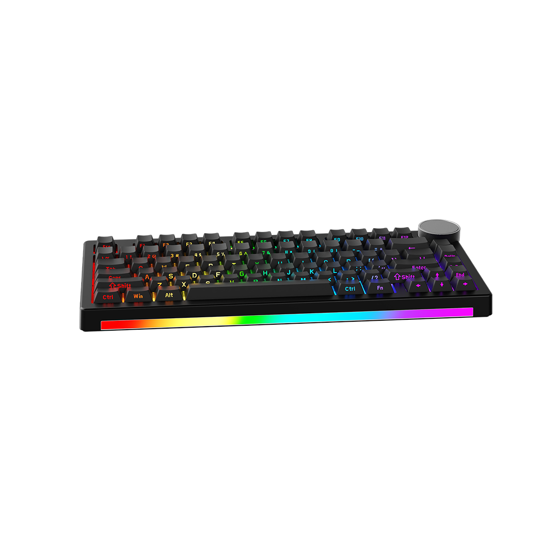Клавиатура Ajazz AK820 V2, Ice Island Switch, Black (AK820V2/Island/Black)