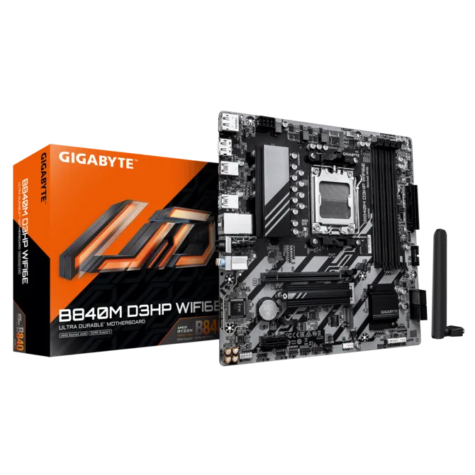 Материнская плата Gigabyte B840M D3HP WIFI6E (B840M D3HP WF6E)