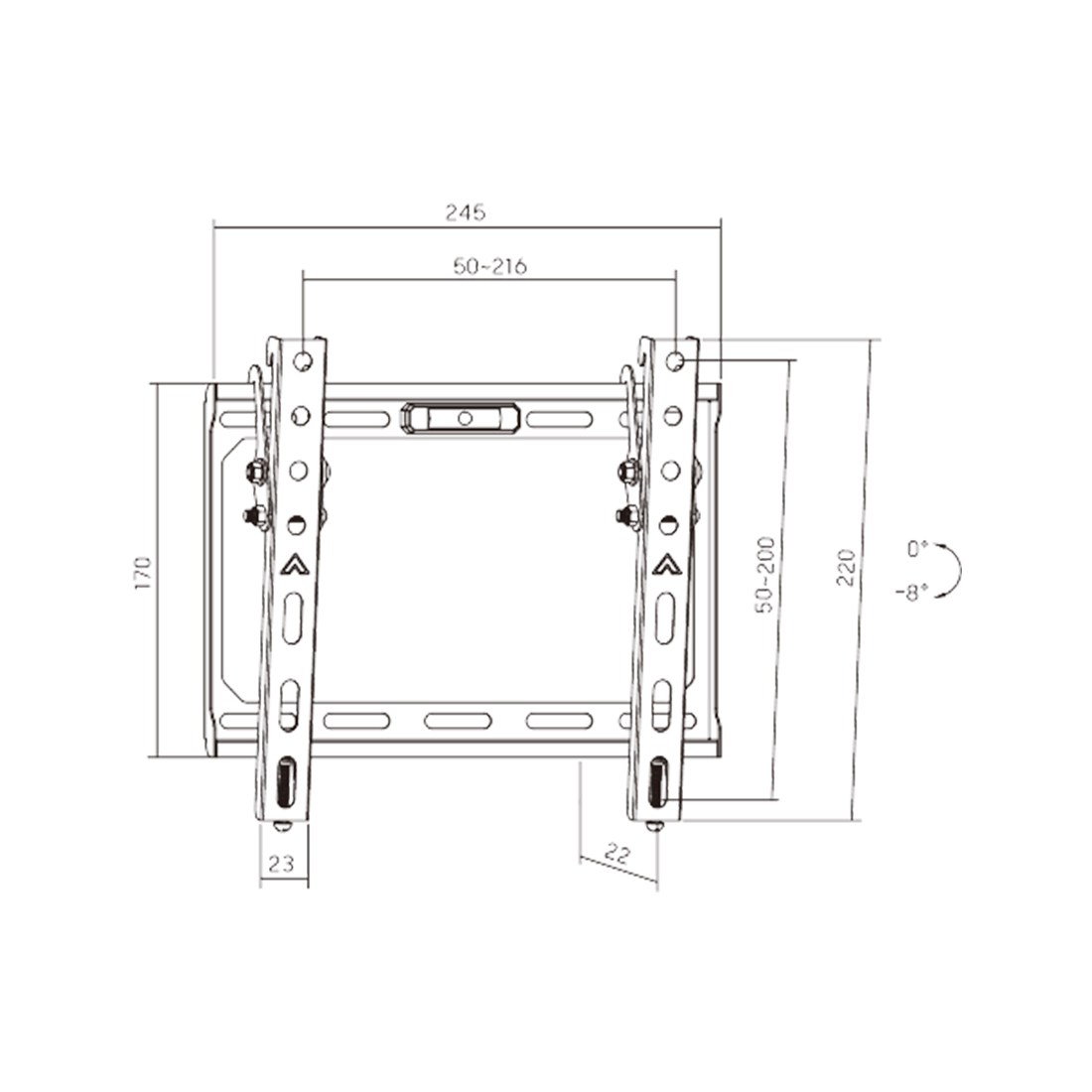 Кронштейн Brateck KL37-22T для ТВ и мониторов, 13"-43" (KL37-22T)