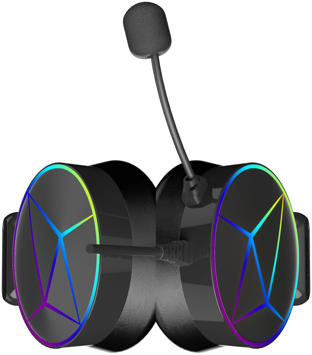 Игровые наушники Dareu EH722X PRO Black, RGB (DU-EH722XP-BK)