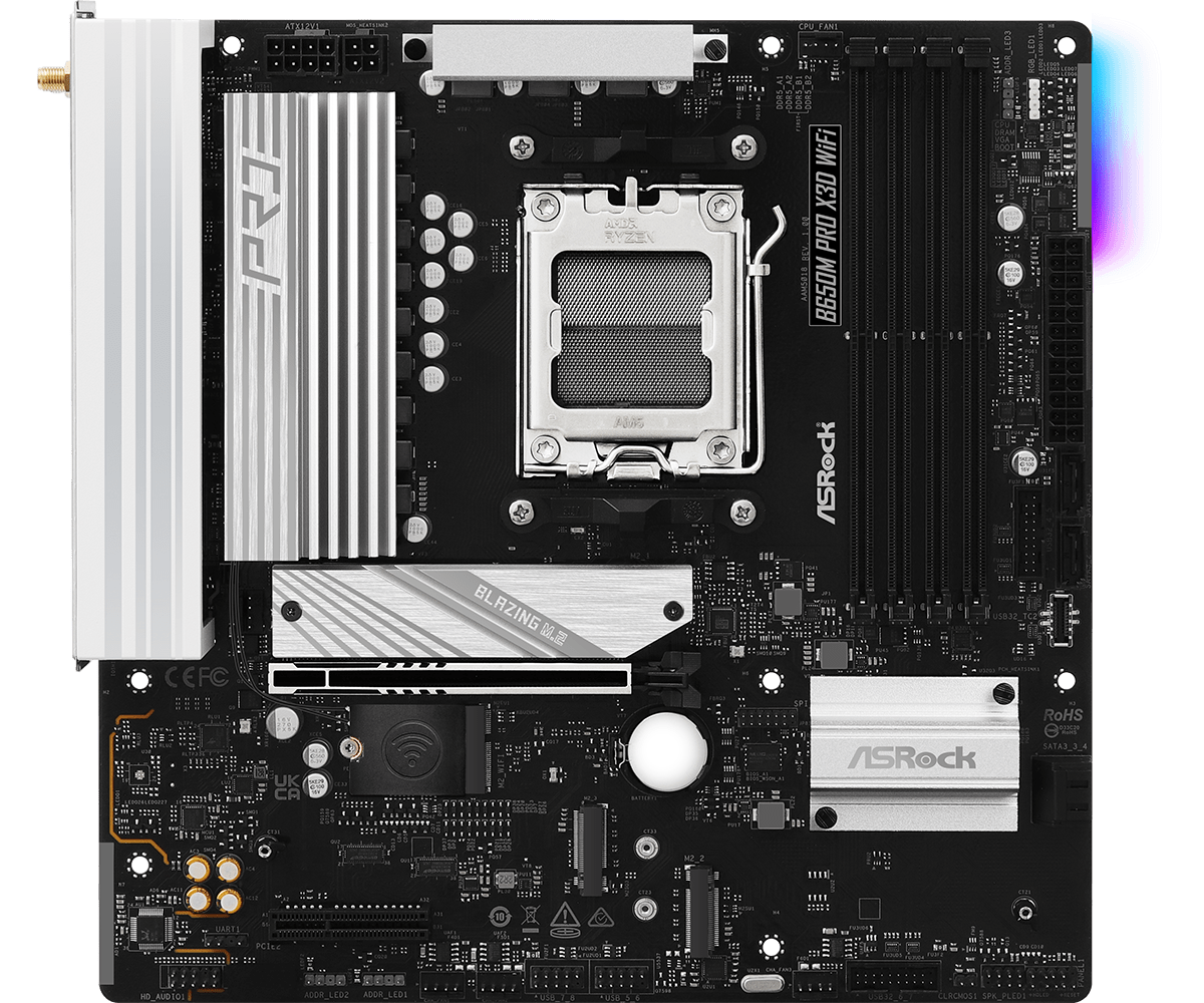 Материнская плата ASRock B650M PRO X3D WIFI (90-MXBSN0-A0UAYZ)