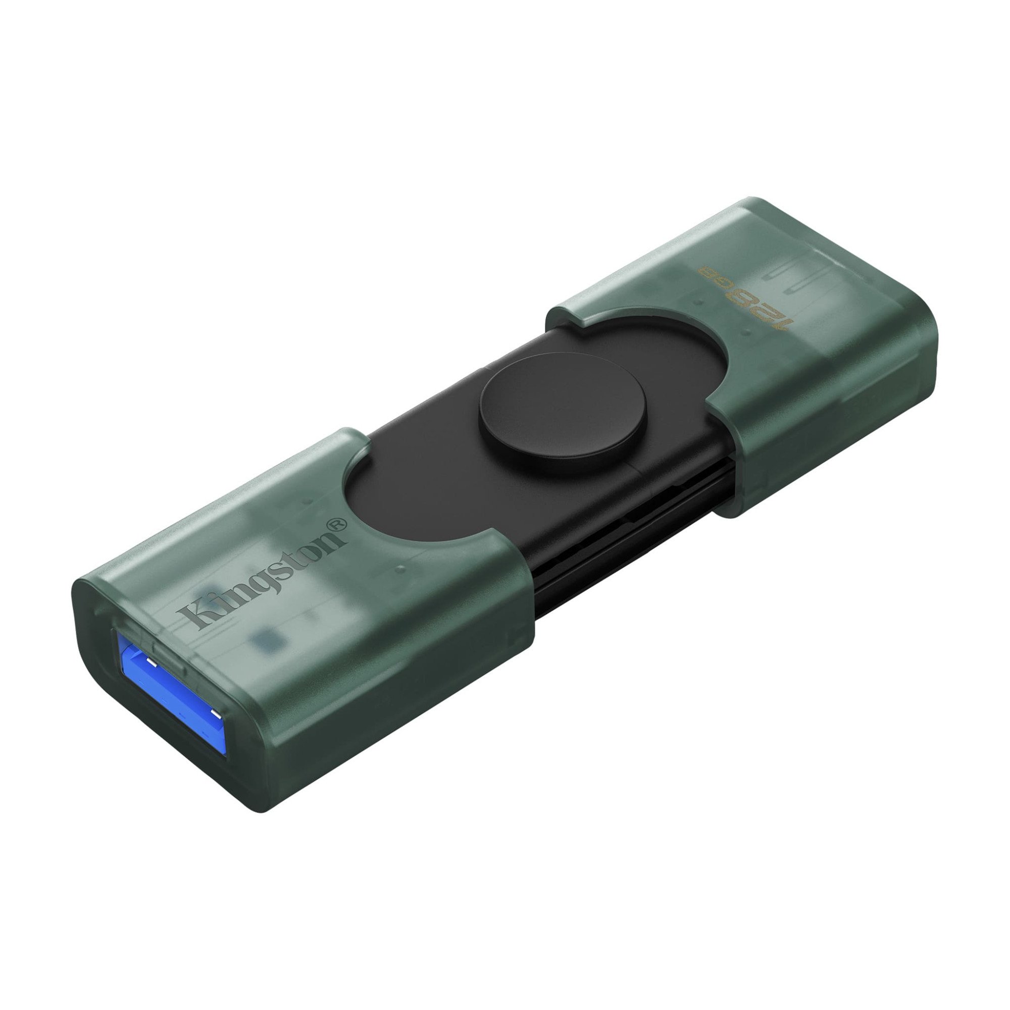 Флэш-накопитель Kingston 128Gb USB3.2 Gen2 + Type-C, Data Traveler Duo (Black) (DTDEG2/128GB)