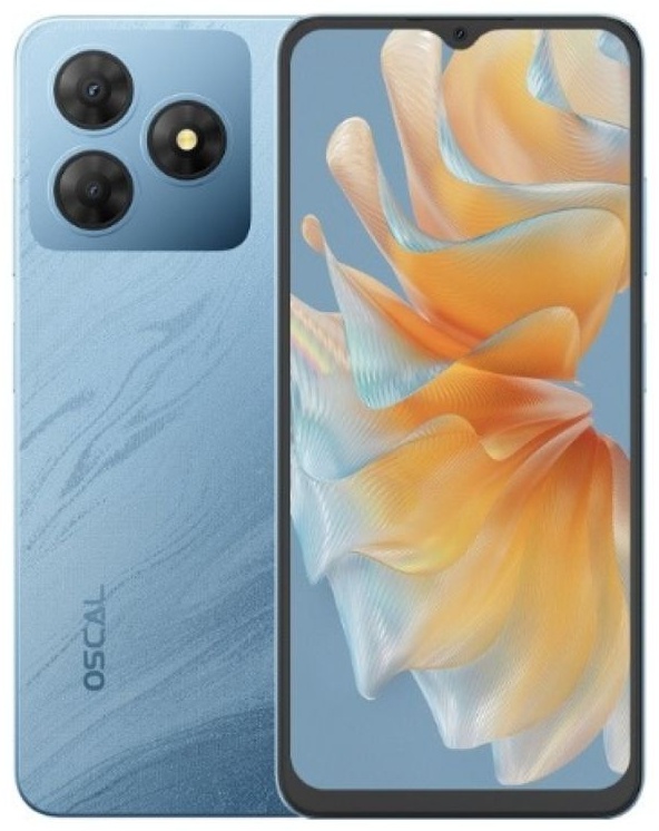 Смартфон Oscal Flat 2 - Glacier Blue (FLAT 2 GLACIER BLUE 6/256GB)