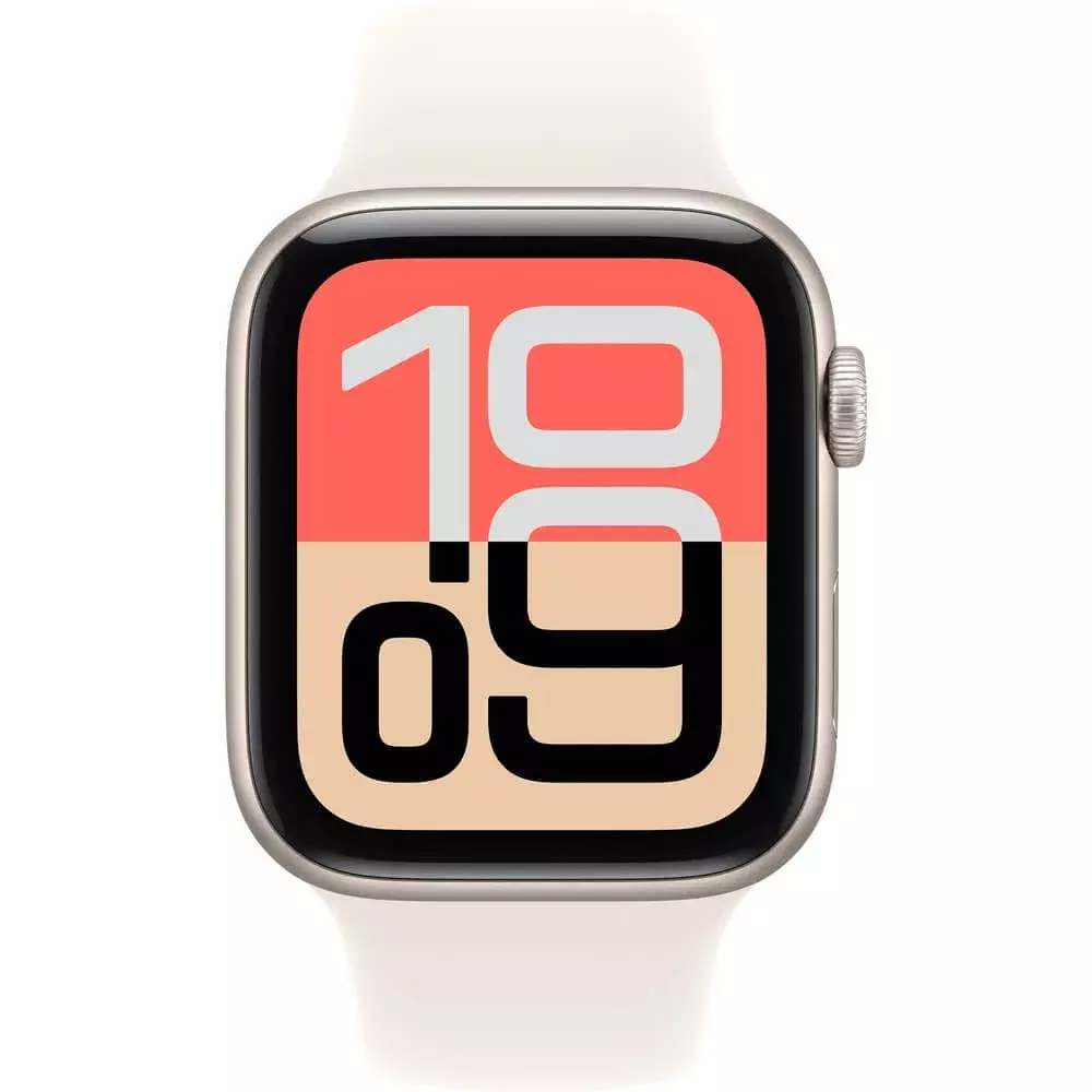 Смарт часы Apple Watch SE 3 GPS 44mm, Starlight Aluminium Case with Starlight Sport Band - M/L (MEHJ4RK/A)