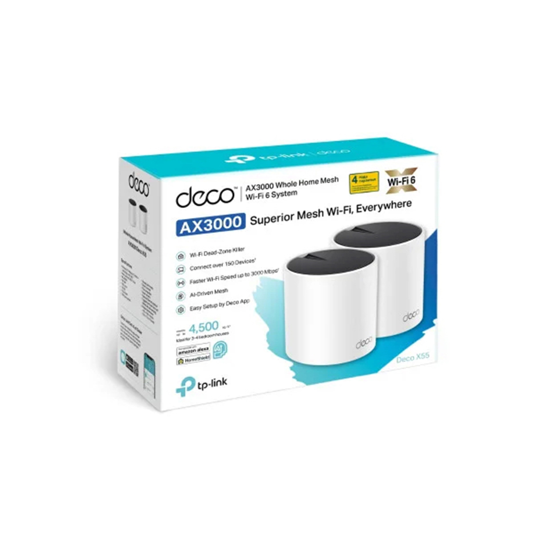 Беспроводная MESH-система Wi-Fi TP-Link Deco X55(2-pack) (Deco X55(2-pack))