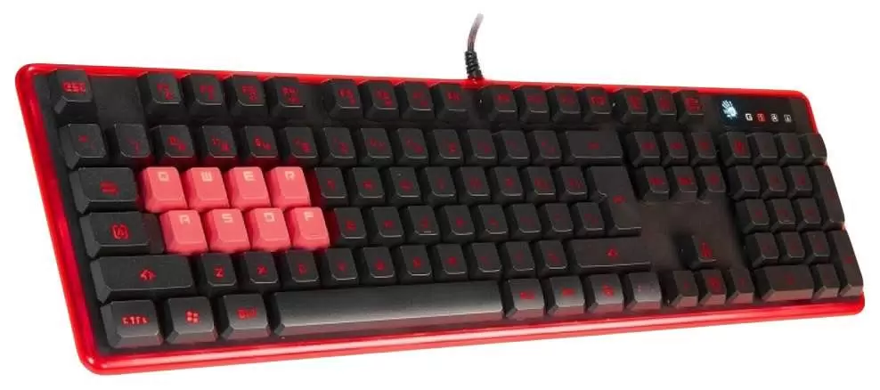 Клавиатура A4Tech Bloody B2278, Black-Red, Multimedia,Gaming,Red-Backlight USB (B2278 (BLACK+RED))